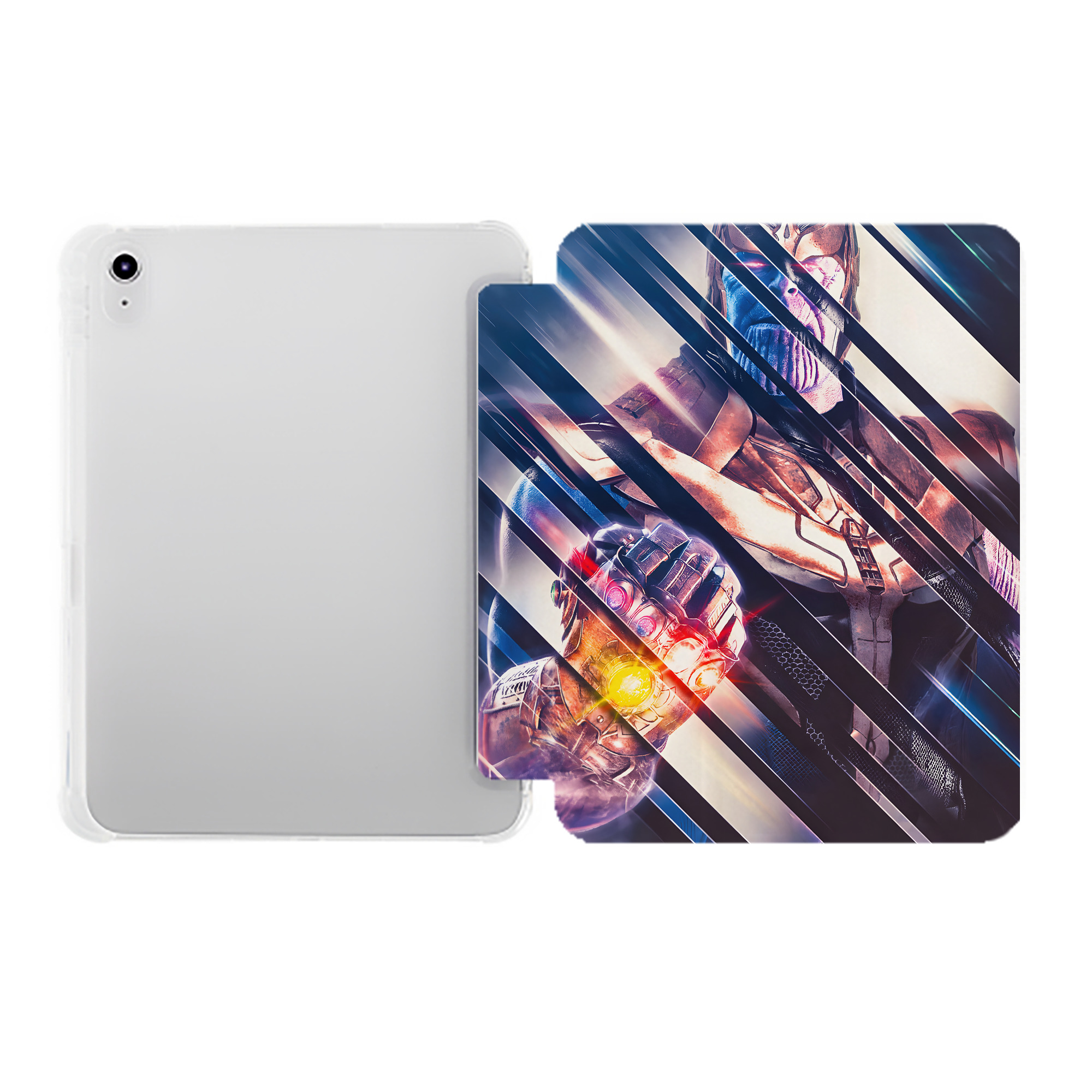 （画像用） アベンジャーズ The Avengers IPad ケース ペン収納付き 三つ折りスタンド PUレザー×シリコン 対応機種9.5/10.5/10.9インチ